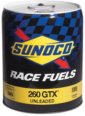 Photo of Sunoco 260 GTX Race Fuel available at Ramos Oil Company