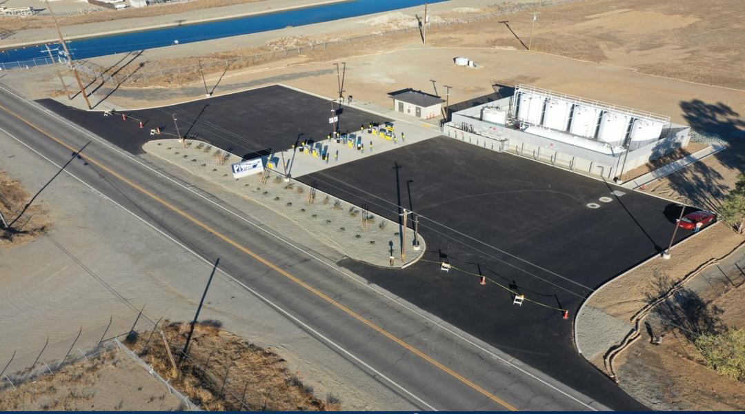 Photo of the new Ramos Oil cardlock fueling station in Orland