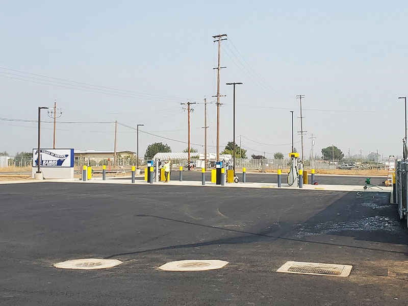 Photo of the new Ramos Oil cardlock fueling station in Orland