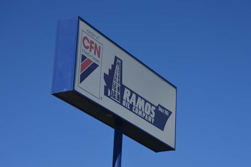 Photo of a Ramos Oil location sign