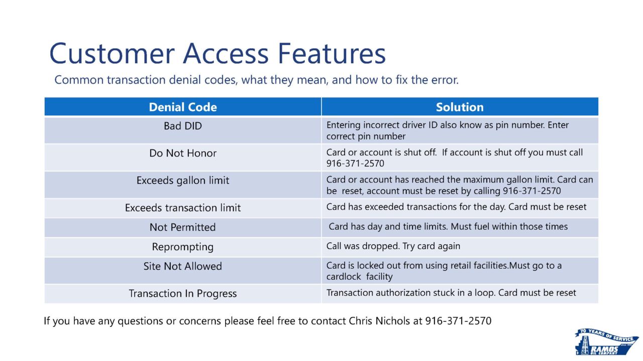 How to Access Your CFN Account & Features | Ramos Oil Company